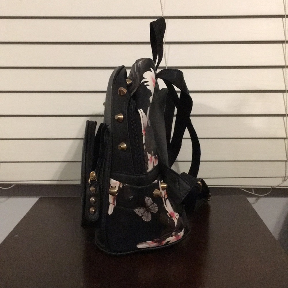 Black Mini Backpack - Picture 2 of 3